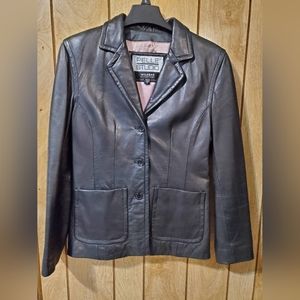 Wilson's Pelle Studio Women's Black 100% Leather Jacket  Size Medium